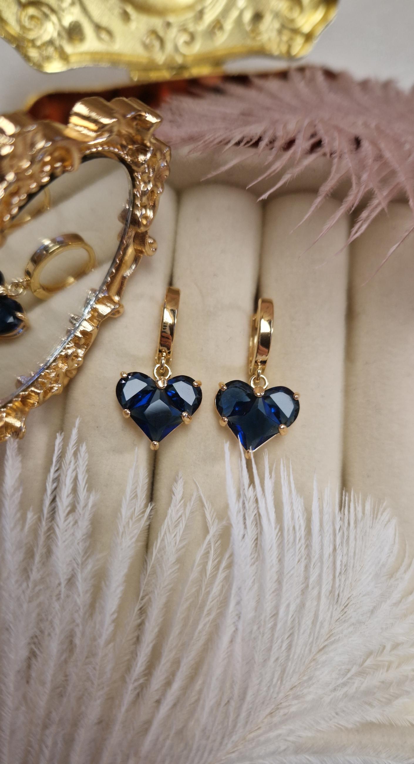 Krystallhjerte/t - blå gull