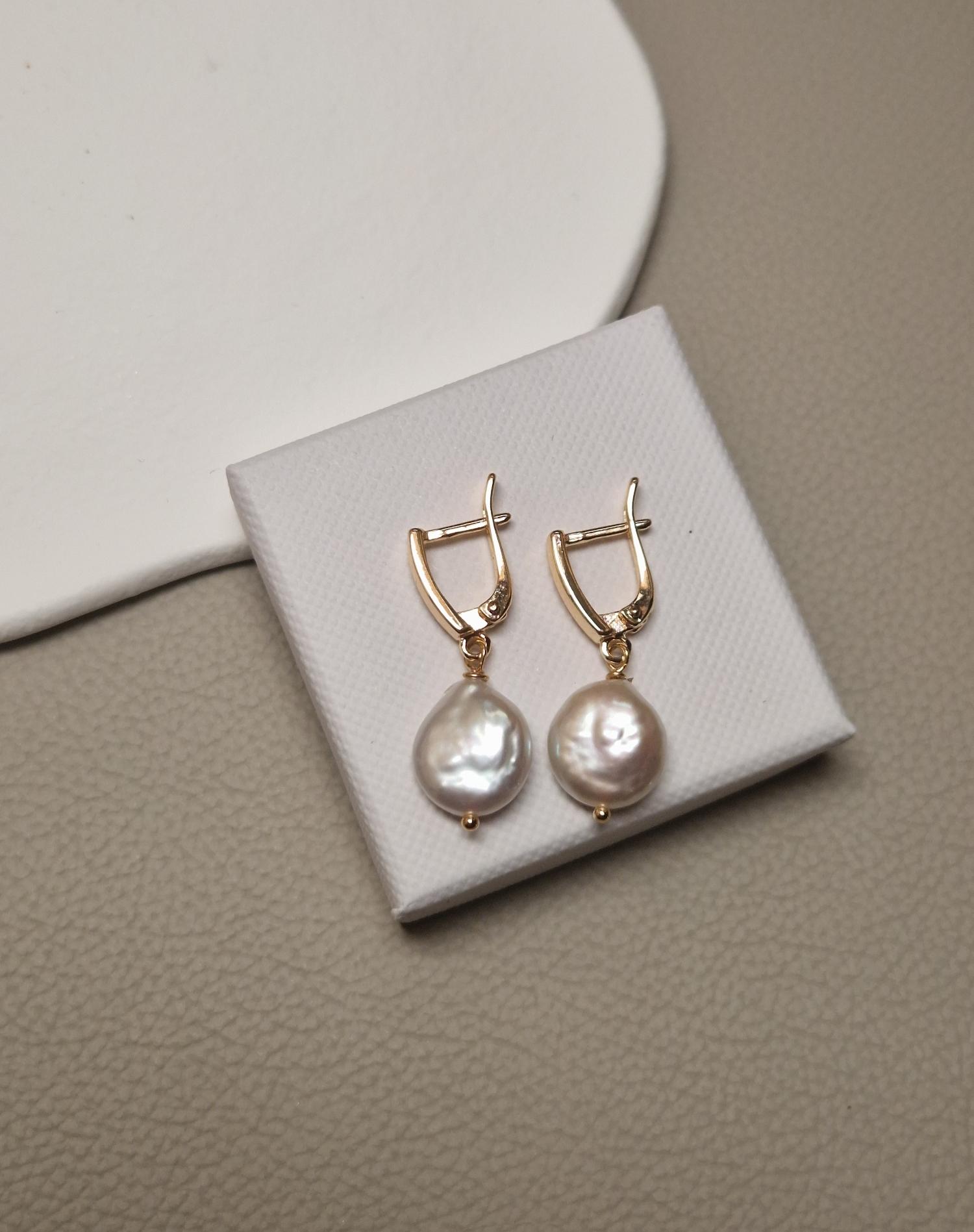 Øredobber «Barokkperle»