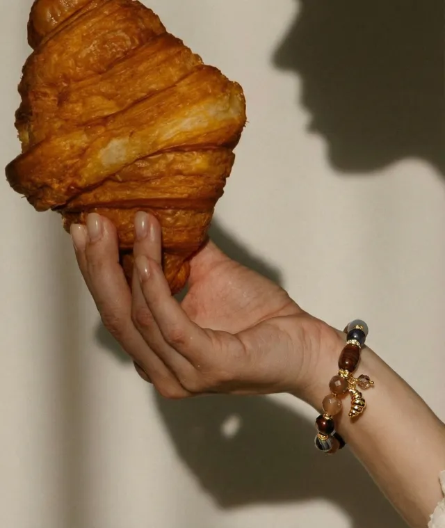 Croissant |Armbånd av persisk agat